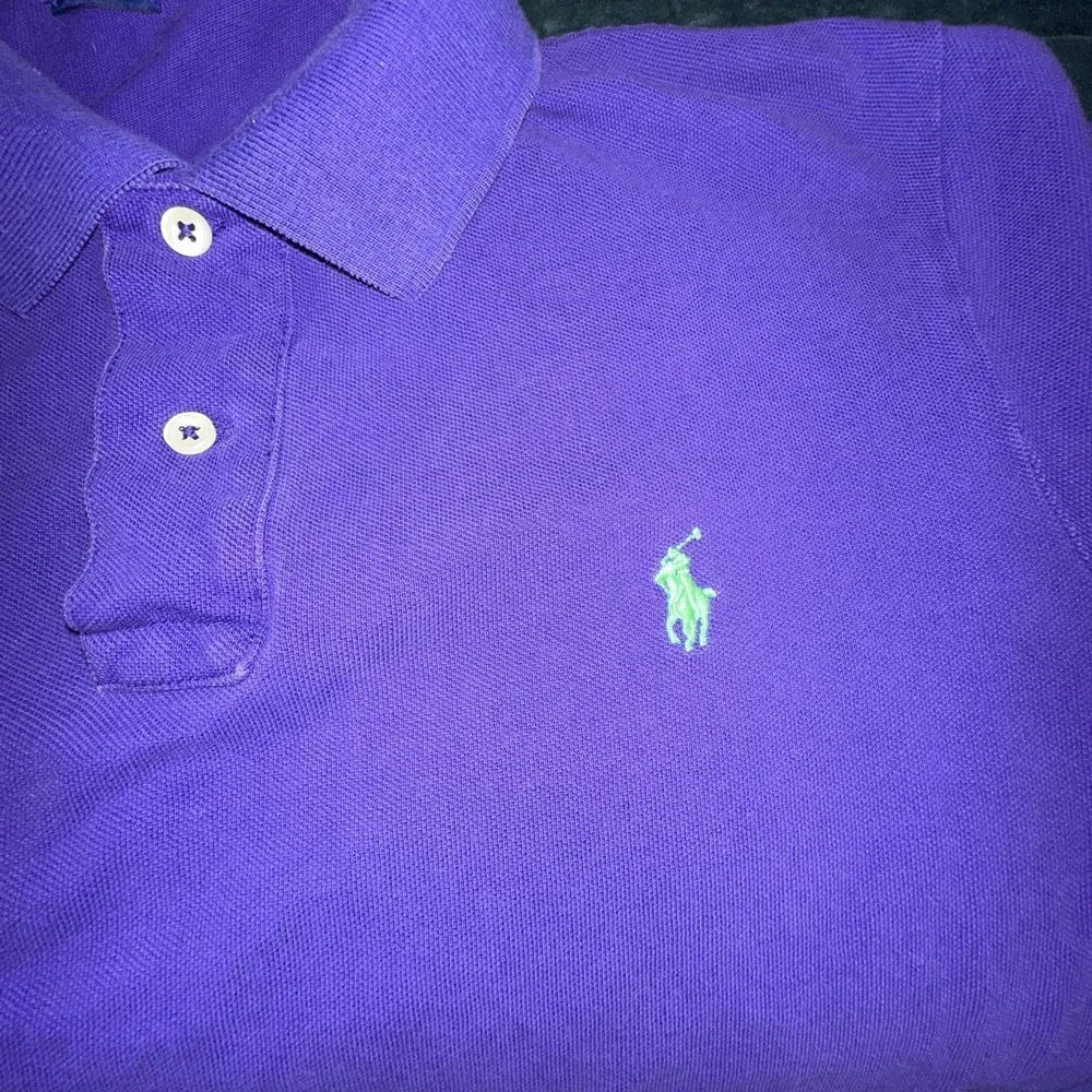 Polo Ralph Lauren Mens Short Sleeve Shirt Large (L) Purple Classic Prep